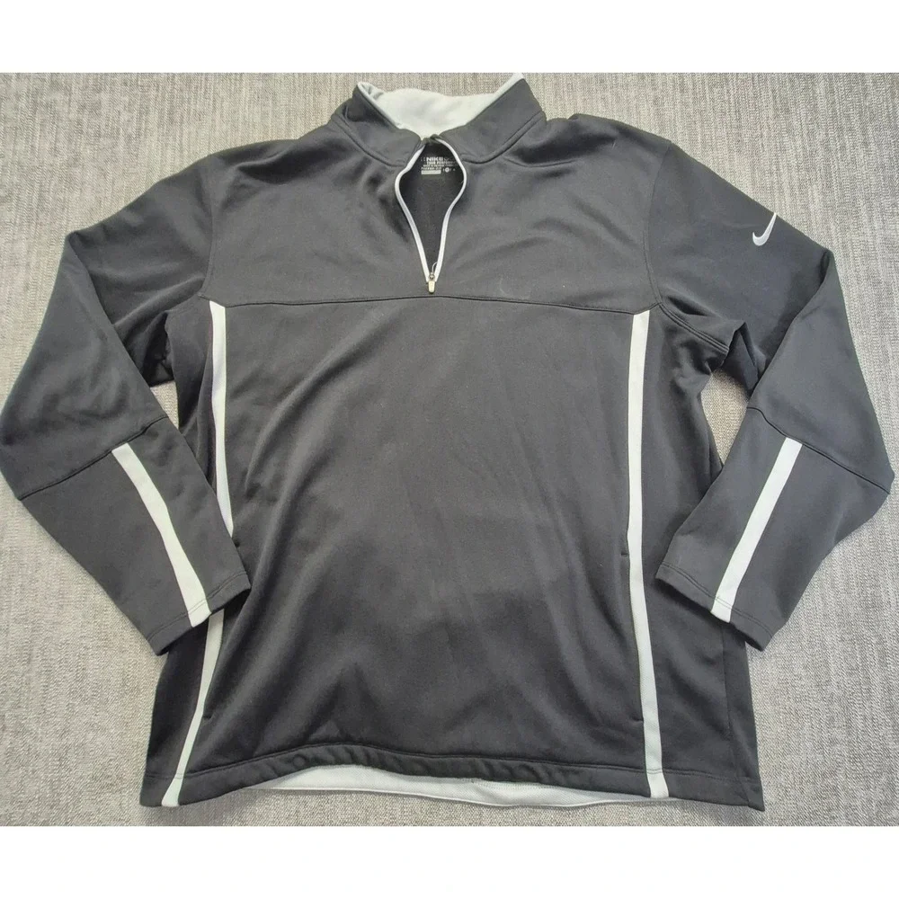 Nike Golf Tour Performance Therma-Fit 1/4 Zip Pullover Men's XL Black Athletic